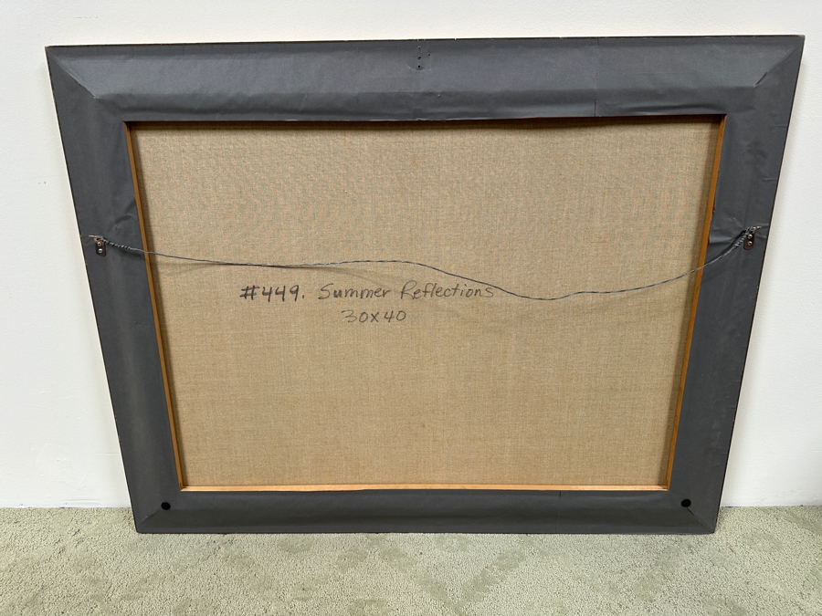 Just Added - Gregory Hull (B. 1950, American) Original Still Life Oil Painting On Canvas Titled “Summer Reflections” 40 X 30 Framed 45.5 X 36 Estimate $2,000-$3,000 [Photo 15]