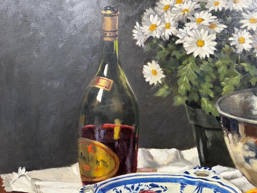 Just Added - Gregory Hull (B. 1950, American) Original Still Life Oil Painting On Canvas Titled “Summer Reflections” 40 X 30 Framed 45.5 X 36 Estimate $2,000-$3,000 [Photo 10]