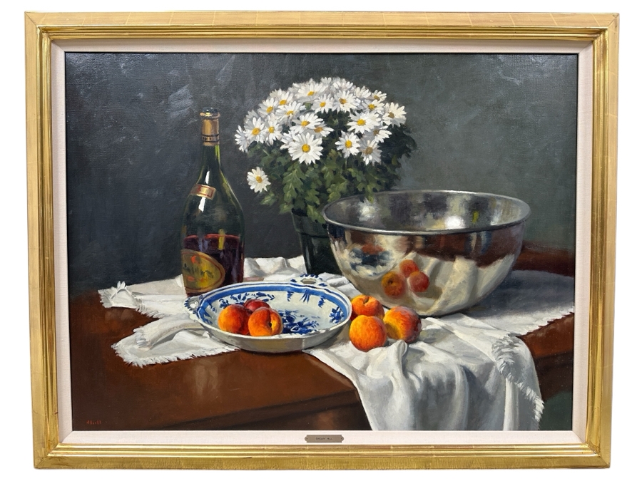 Just Added - Gregory Hull (B. 1950, American) Original Still Life Oil Painting On Canvas Titled “Summer Reflections” 40 X 30 Framed 45.5 X 36 Estimate $2,000-$3,000 [Photo 2]