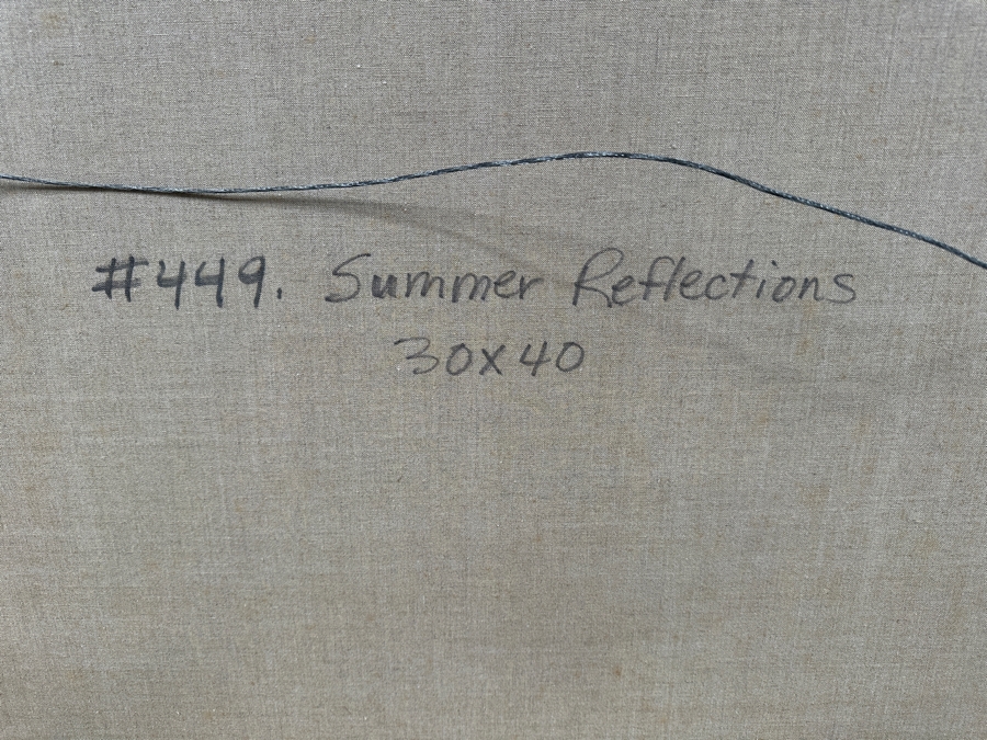 Just Added - Gregory Hull (B. 1950, American) Original Still Life Oil Painting On Canvas Titled “Summer Reflections” 40 X 30 Framed 45.5 X 36 Estimate $2,000-$3,000 [Photo 16]
