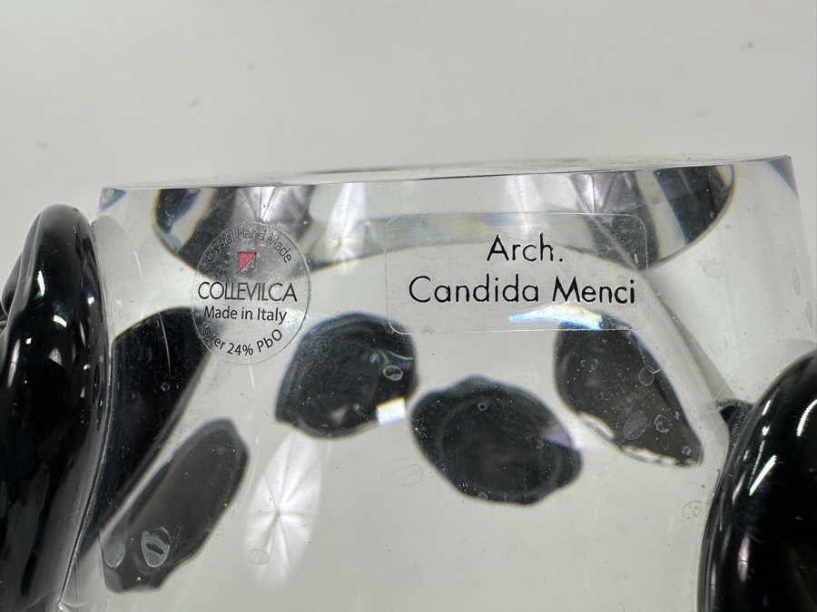Just Added - Signed Collevilca Crystal Clown Vase Made In Italy Arch. Candida Menci 14”H Estimate $500-$1,000 [Photo 4]