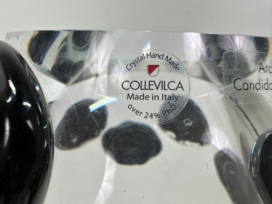 Just Added - Signed Collevilca Crystal Clown Vase Made In Italy Arch. Candida Menci 14”H Estimate $500-$1,000 [Photo 3]