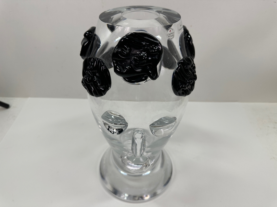 Just Added - Signed Collevilca Crystal Clown Vase Made In Italy Arch. Candida Menci 14”H Estimate $500-$1,000 [Photo 2]