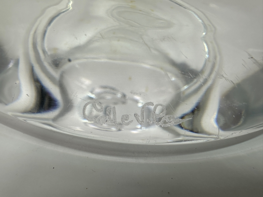 Just Added - Signed Collevilca Crystal Clown Vase Made In Italy Arch. Candida Menci 14”H Estimate $500-$1,000 [Photo 9]