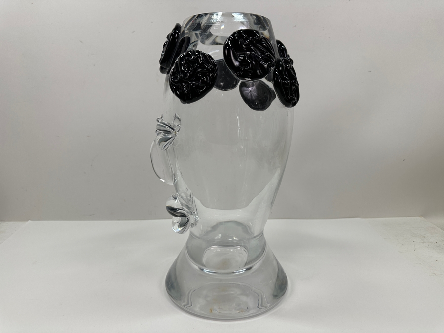 Just Added - Signed Collevilca Crystal Clown Vase Made In Italy Arch. Candida Menci 14”H Estimate $500-$1,000 [Photo 6]