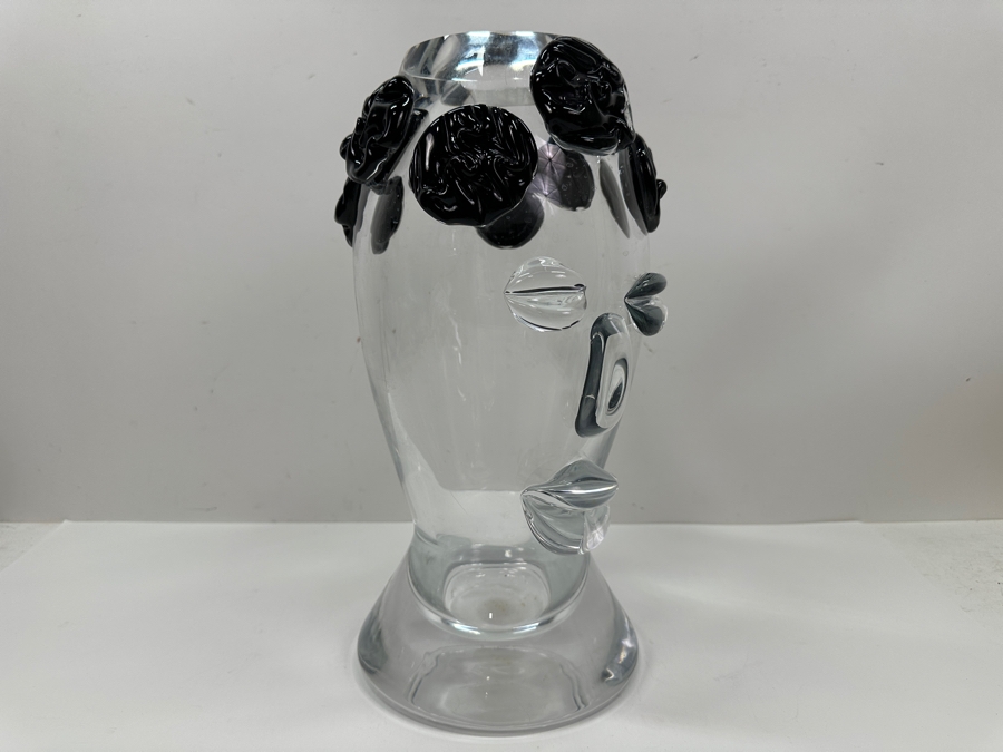 Just Added - Signed Collevilca Crystal Clown Vase Made In Italy Arch. Candida Menci 14”H Estimate $500-$1,000 [Photo 10]