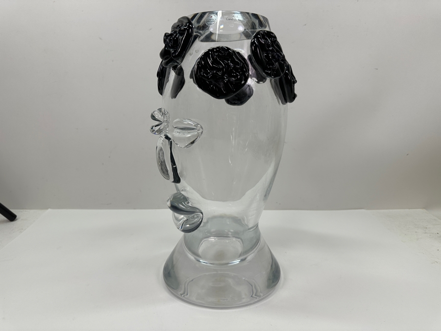 Just Added - Signed Collevilca Crystal Clown Vase Made In Italy Arch. Candida Menci 14”H Estimate $500-$1,000 [Photo 5]