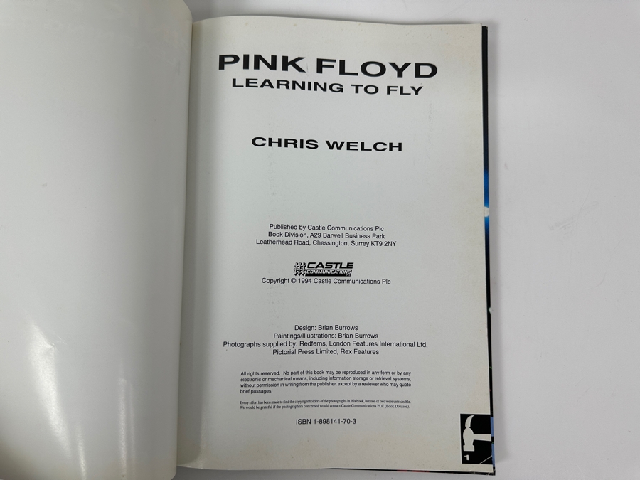 Just Added - Pink Floyd Learning To Fly Book By Chris Welch [Photo 3]