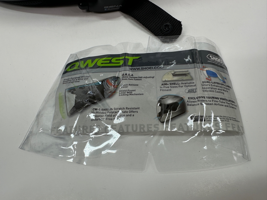 Just Added - Shoei Qwest Motorcycle Helmet Size M With Original Box Retails $330 [Photo 7]