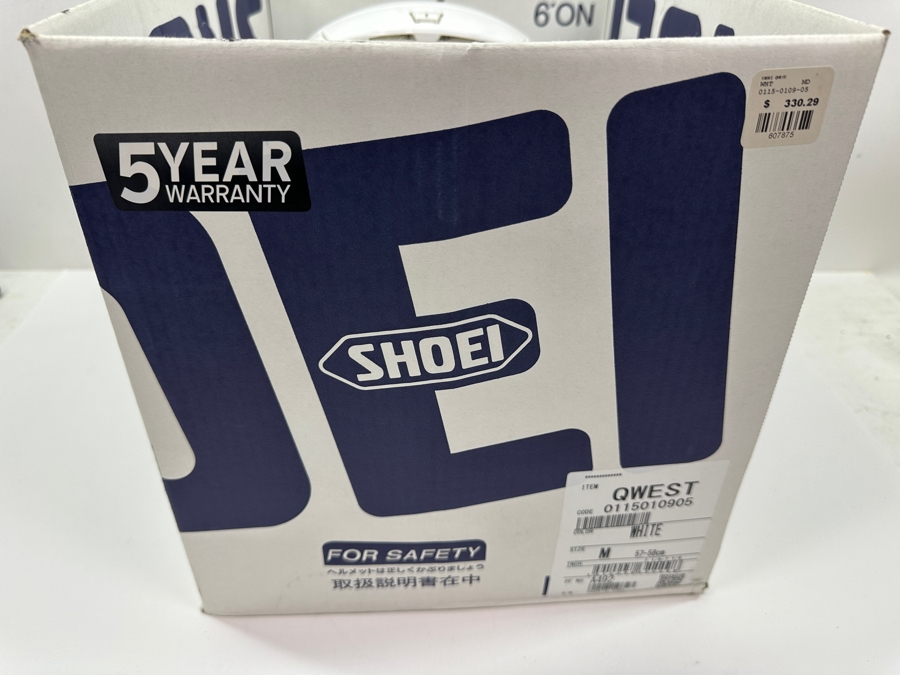 Just Added - Shoei Qwest Motorcycle Helmet Size M With Original Box Retails $330 [Photo 14]