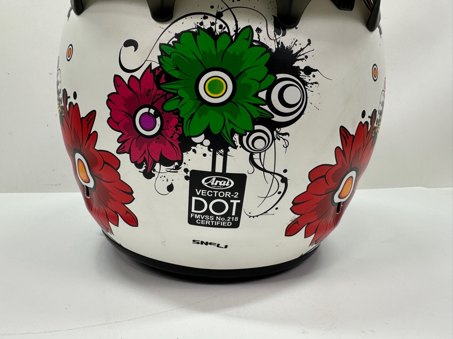 Just Added - Arai R75 Shape Vector-2 Blossom Motorcycle Helmet Size M With Original Box [Photo 6]