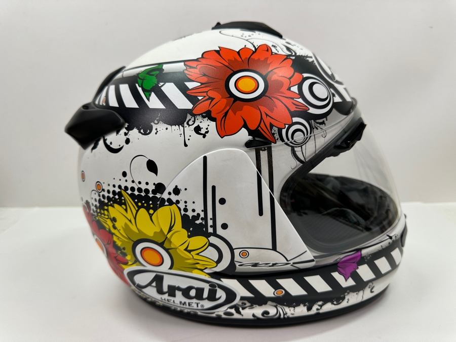 Just Added - Arai R75 Shape Vector-2 Blossom Motorcycle Helmet Size M With Original Box [Photo 7]