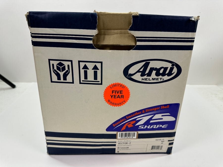 Just Added - Arai R75 Shape Vector-2 Blossom Motorcycle Helmet Size M With Original Box [Photo 10]