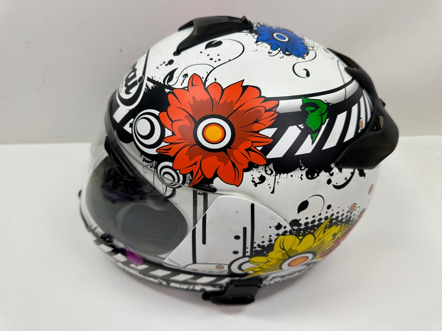 Just Added - Arai R75 Shape Vector-2 Blossom Motorcycle Helmet Size M With Original Box [Photo 4]