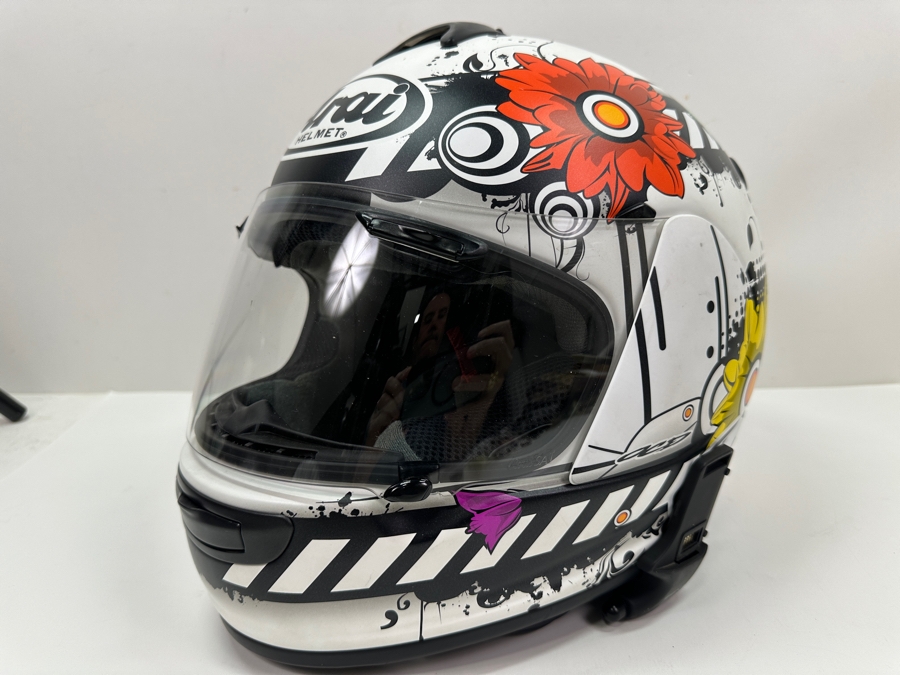 Just Added - Arai R75 Shape Vector-2 Blossom Motorcycle Helmet Size M With Original Box [Photo 2]