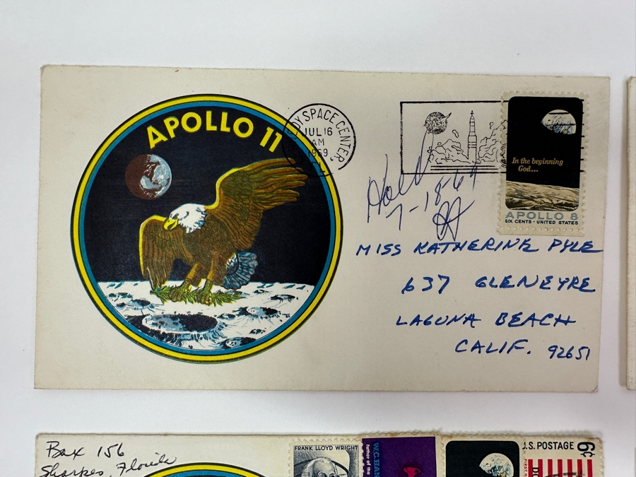 Just Added - (5) Vintage 1960s / 70s First Day Cover Stamps NASA Space Exploration Man On Moon Landing From (3) 1969 Apollo 11, (1) 1971 Apollo 15 & (1) 1972 Apollo 16 [Photo 2]