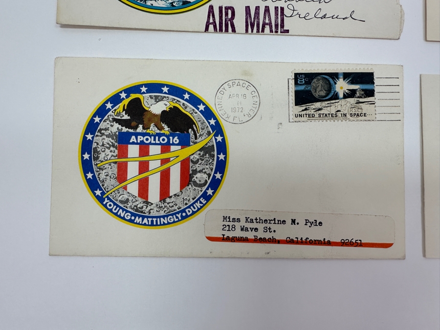 Just Added - (5) Vintage 1960s / 70s First Day Cover Stamps NASA Space Exploration Man On Moon Landing From (3) 1969 Apollo 11, (1) 1971 Apollo 15 & (1) 1972 Apollo 16 [Photo 6]