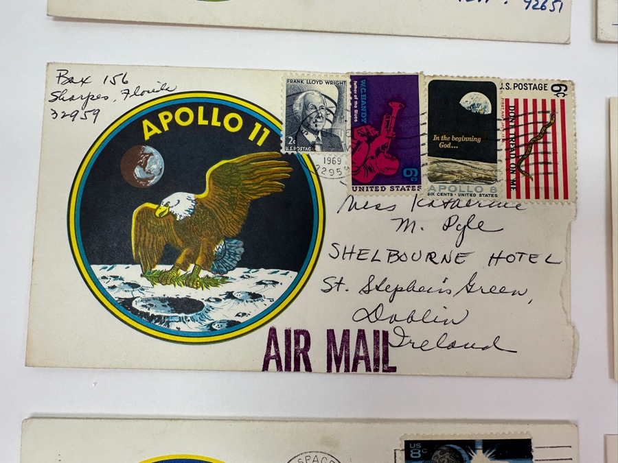 Just Added - (5) Vintage 1960s / 70s First Day Cover Stamps NASA Space Exploration Man On Moon Landing From (3) 1969 Apollo 11, (1) 1971 Apollo 15 & (1) 1972 Apollo 16 [Photo 3]