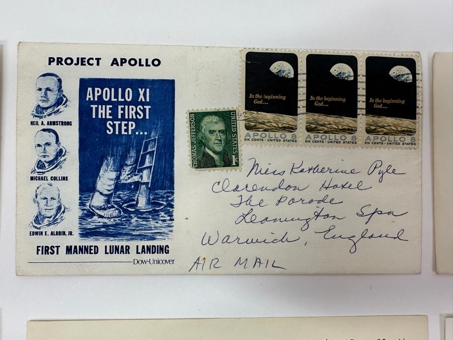 Just Added - (5) Vintage 1960s / 70s First Day Cover Stamps NASA Space Exploration Man On Moon Landing From (3) 1969 Apollo 11, (1) 1971 Apollo 15 & (1) 1972 Apollo 16 [Photo 4]