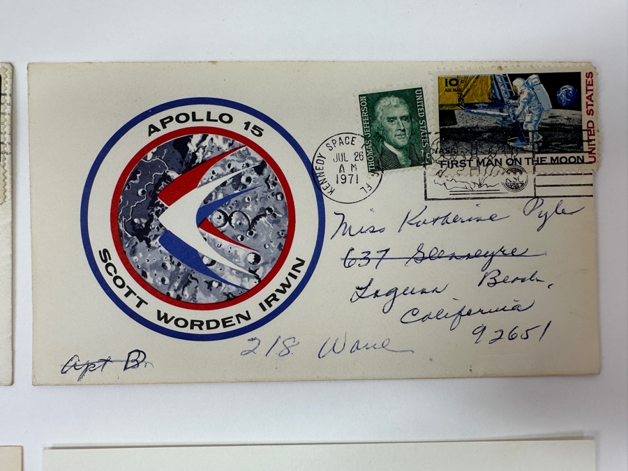 Just Added - (5) Vintage 1960s / 70s First Day Cover Stamps NASA Space Exploration Man On Moon Landing From (3) 1969 Apollo 11, (1) 1971 Apollo 15 & (1) 1972 Apollo 16 [Photo 5]