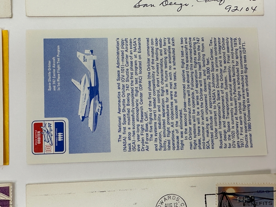Just Added - (6) Vintage 1970s / 1980s NASA Space Shuttle Columbia First Day Covers Stamps [Photo 11]