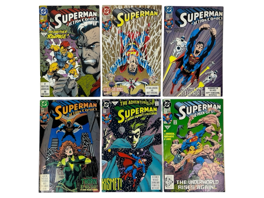 Just Added - (6) DC Comics Superman Comic Books