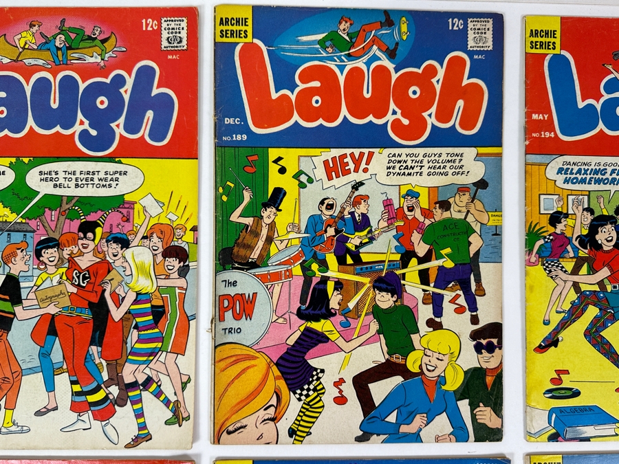 Just Added - (6) Vintage 1960s/70s Archie Series Laugh 12/20 Cent Comic Books: #188, #189, #194, #200, #203 & #263 [Photo 3]