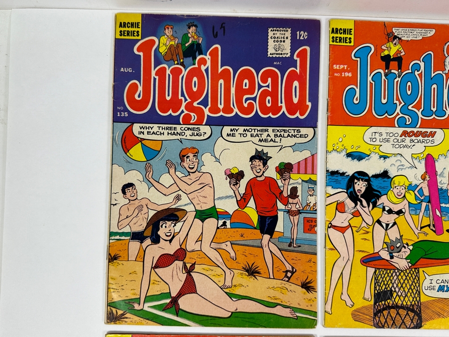 Just Added - (2) Vintage 1960s/70s Archie Series Jughead 12 Cent Comic Books: #135 & #196, 1967 Archie Series PEP 12 Cent Comic Book #204, 1968 Archie Series Life With Archie Comic Books #69 & #71 And 1967 Reggie And Me Comic Book #23 [Photo 2]
