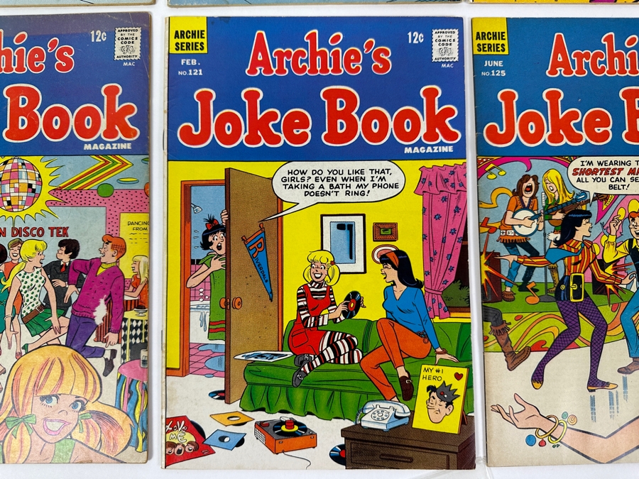 Just Added - (3) Vintage 1960s/70s Archie 12cent/15cent Comic Books: 1965 #159, #176 & #203, (1) Archie’s Mad House Comic Book #56, (4) Archie’s Joke Book Comic Books: 1967 #117, #121, #125 & #157 [Photo 7]