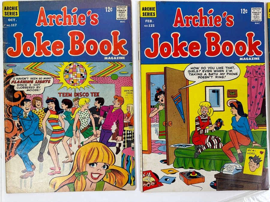 Just Added - (3) Vintage 1960s/70s Archie 12cent/15cent Comic Books: 1965 #159, #176 & #203, (1) Archie’s Mad House Comic Book #56, (4) Archie’s Joke Book Comic Books: 1967 #117, #121, #125 & #157 [Photo 6]