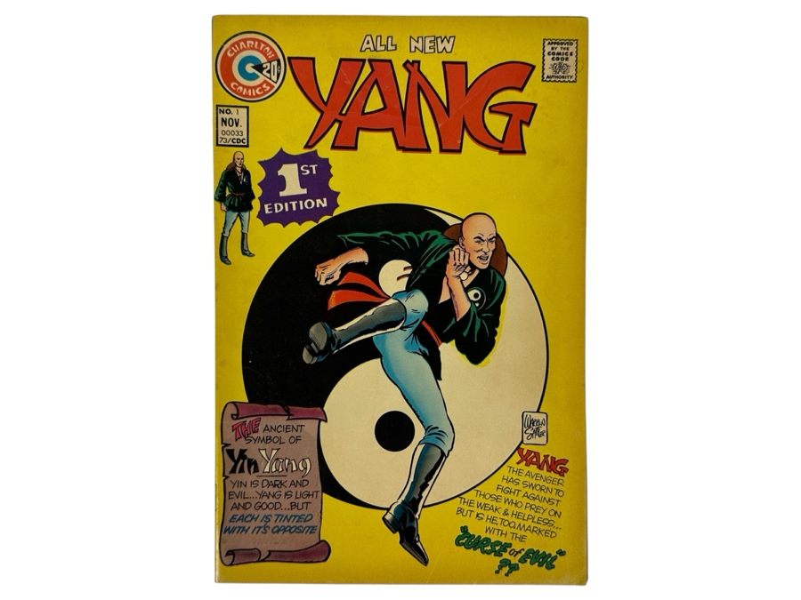 Just Added - Vintage 1973 Charlton Comics YANG #1 Comic Book