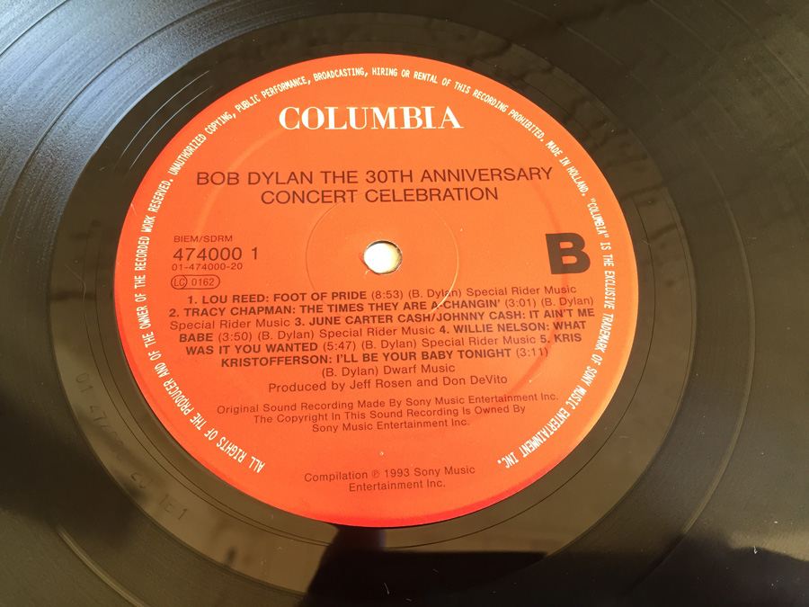 Various ‎- Bob Dylan - The 30th Anniversary Concert Celebration - Columbia ‎- 474000 1 -  3 × Vinyl [Photo 7]