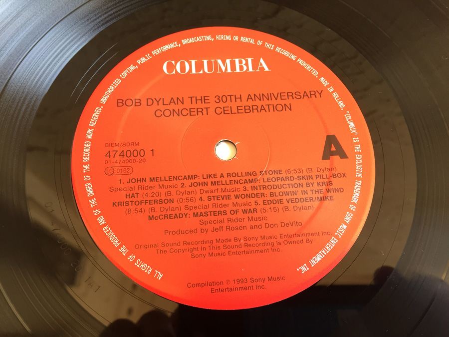 Various ‎- Bob Dylan - The 30th Anniversary Concert Celebration - Columbia ‎- 474000 1 -  3 × Vinyl [Photo 5]
