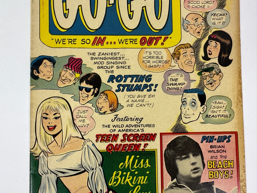 Just Added - Vintage 1967 Charlton Comics Group GO-GO Join The In Crowd #7 Comic Book Featuring The Beach Boys [Photo 3]