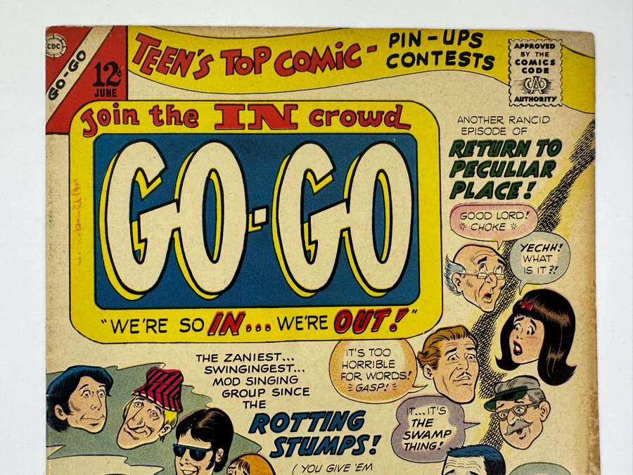 Just Added - Vintage 1967 Charlton Comics Group GO-GO Join The In Crowd #7 Comic Book Featuring The Beach Boys [Photo 2]