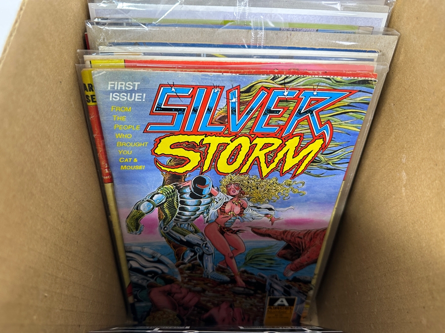 Just Added - Short Box Of Vintage Comic Books With Various First #1 Edition Comic Books - See Photos For Sampling [Photo 17]