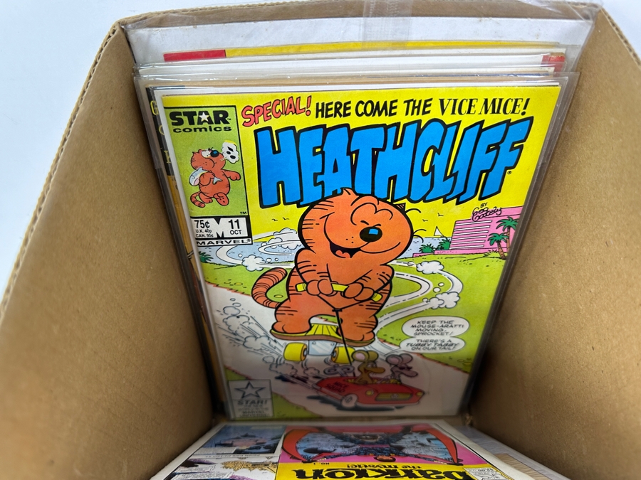 Just Added - Short Box Of Vintage Comic Books With Various First #1 Edition Comic Books - See Photos For Sampling [Photo 38]