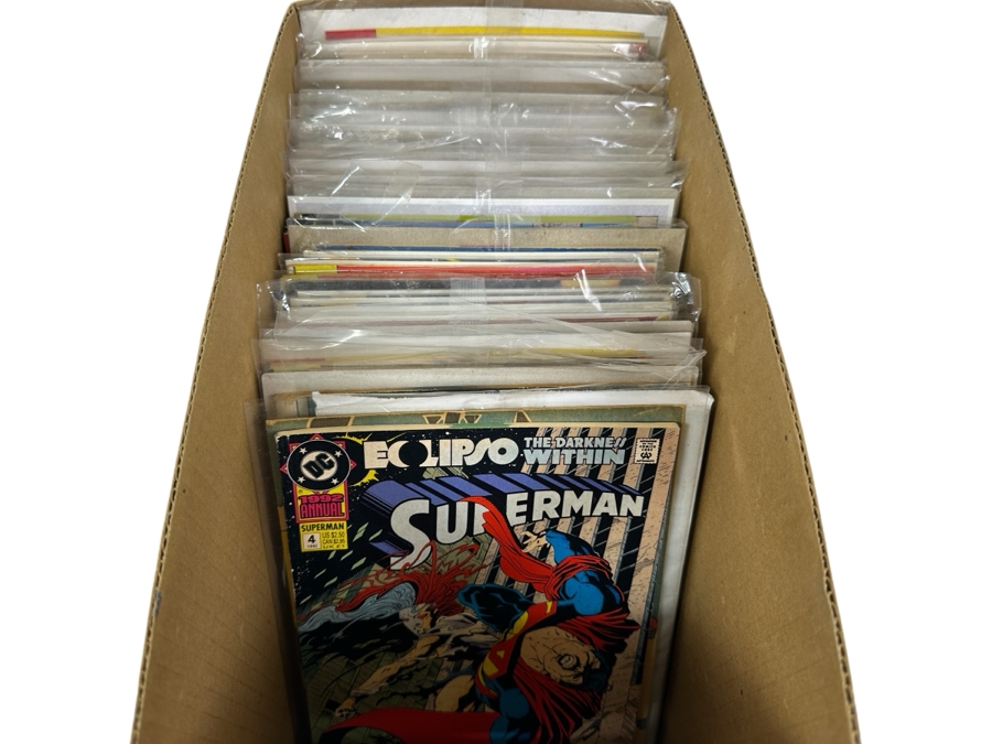 Just Added - Short Box Of Vintage Comic Books With Various First #1 Edition Comic Books - See Photos For Sampling