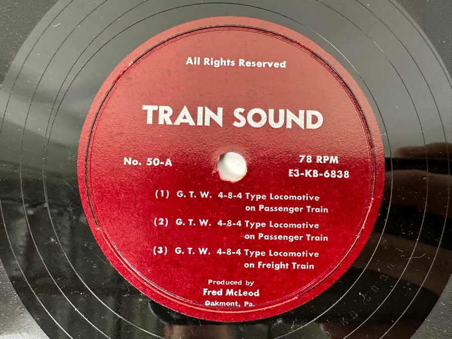 Just Added - Pair Of Train Sound Vinyl Records Produced By Fred McLeod [Photo 3]