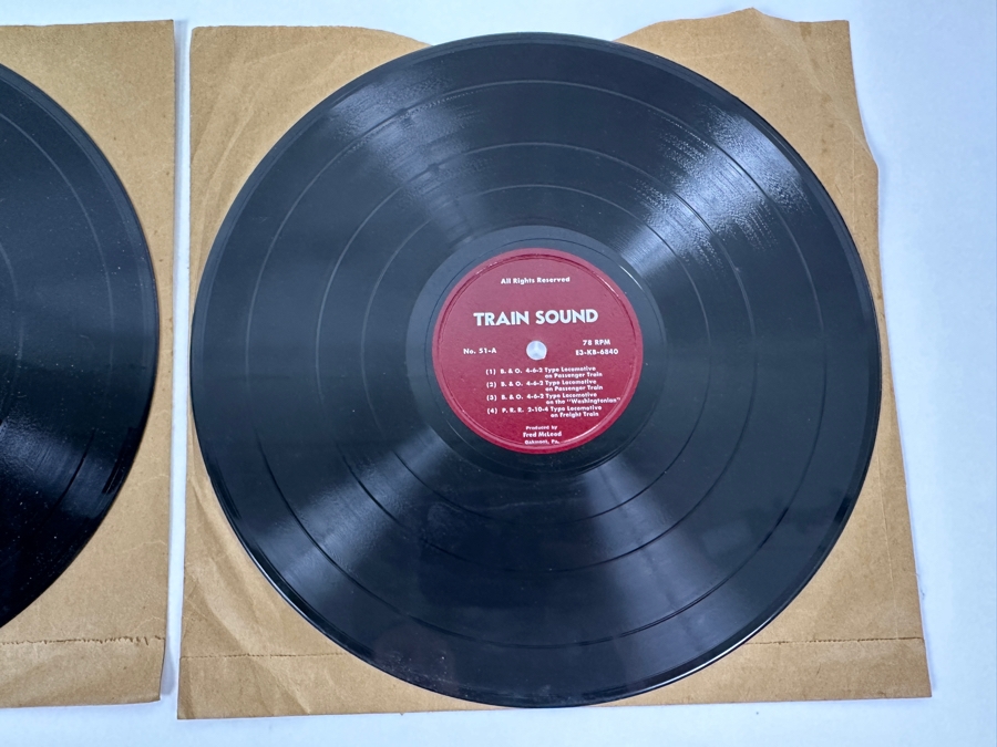 Just Added - Pair Of Train Sound Vinyl Records Produced By Fred McLeod [Photo 4]