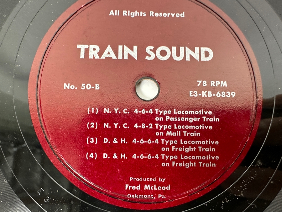 Just Added - Pair Of Train Sound Vinyl Records Produced By Fred McLeod [Photo 7]