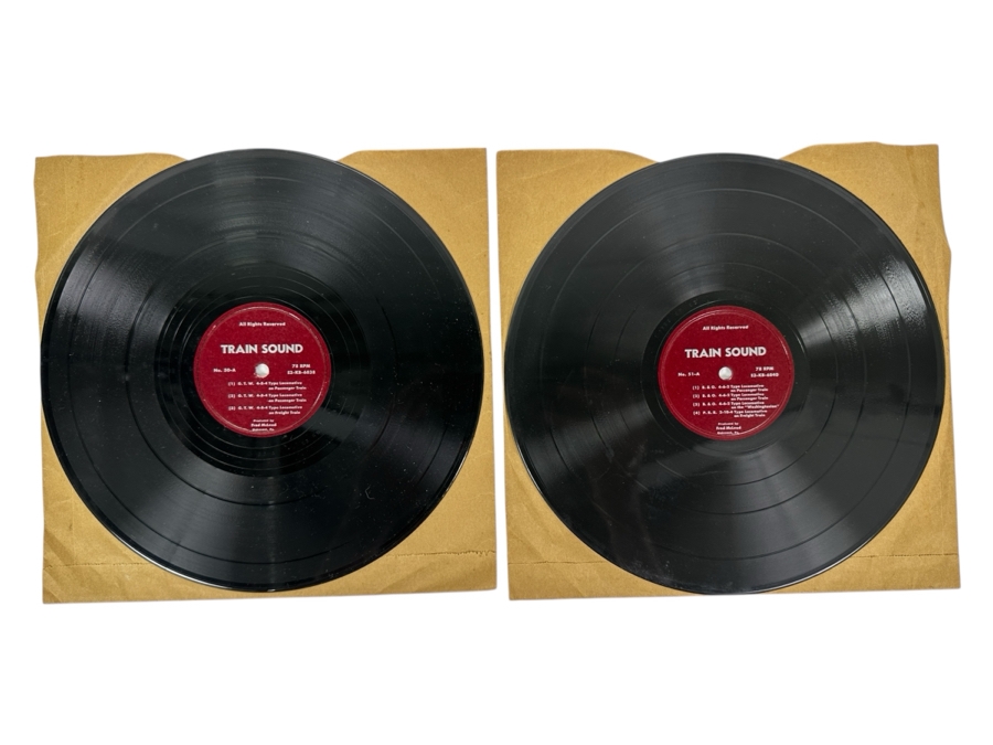 Just Added - Pair Of Train Sound Vinyl Records Produced By Fred McLeod