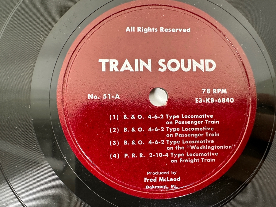 Just Added - Pair Of Train Sound Vinyl Records Produced By Fred McLeod [Photo 5]