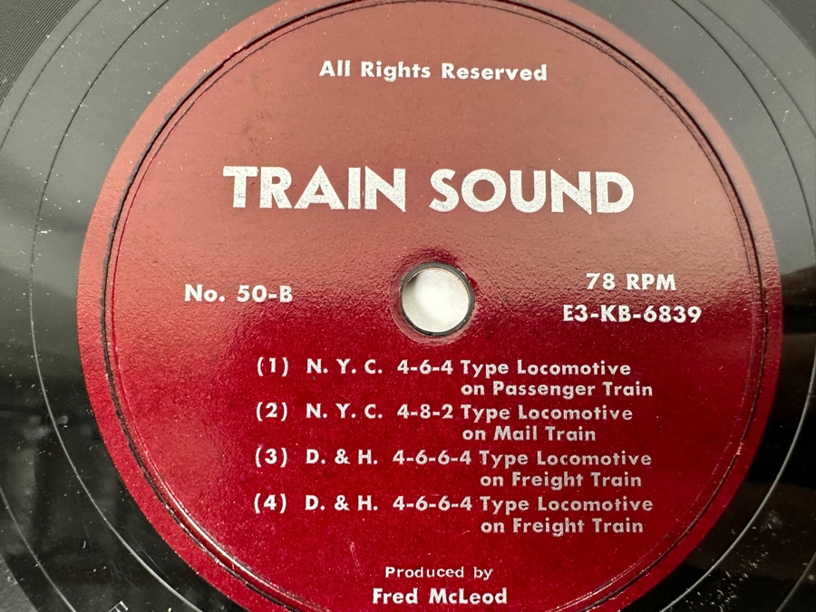 Just Added - Pair Of Train Sound Vinyl Records Produced By Fred McLeod [Photo 6]