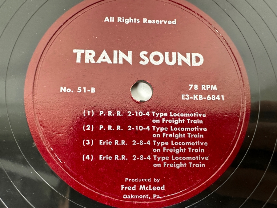 Just Added - Pair Of Train Sound Vinyl Records Produced By Fred McLeod [Photo 8]