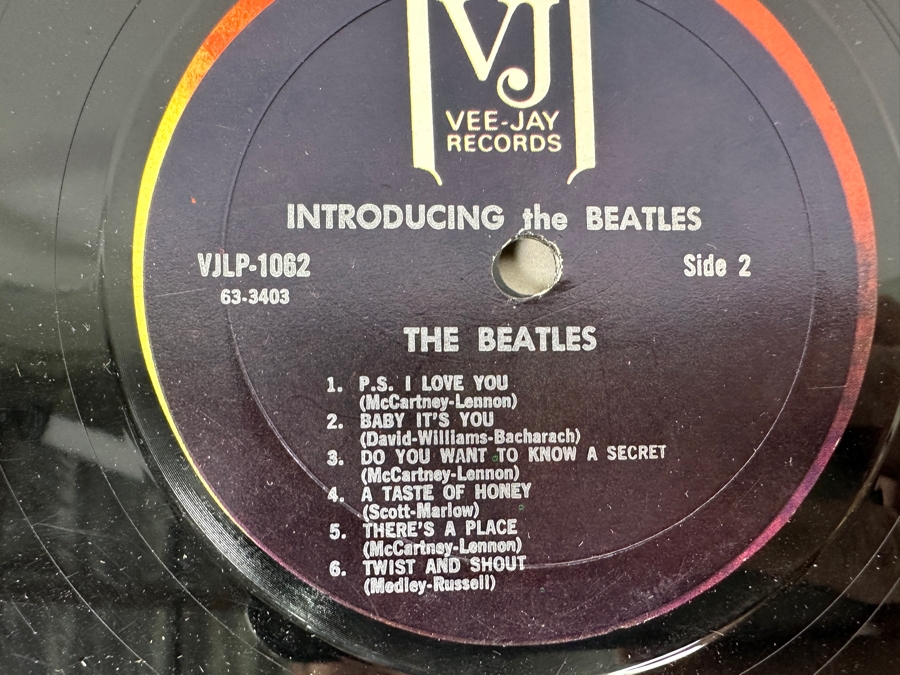 Just Added - The Beatles: Introducing The Beatles Vee-Jay Records Vinyl Record VJLP-1062 [Photo 6]