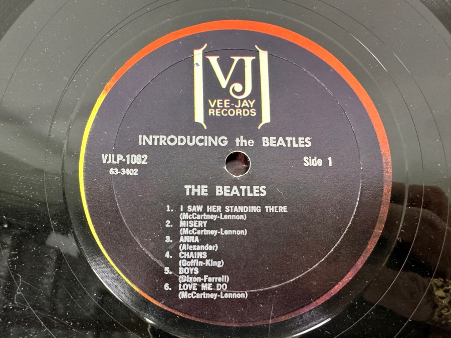 Just Added - The Beatles: Introducing The Beatles Vee-Jay Records Vinyl Record VJLP-1062 [Photo 4]