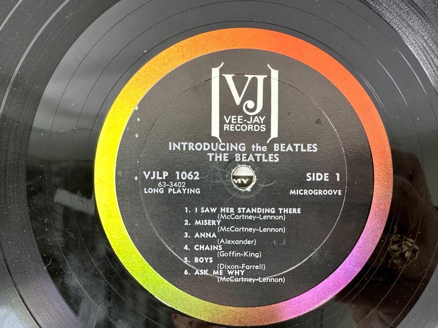 Just Added - The Beatles: Introducing The Beatles Vee-Jay Records Vinyl Record VJLP-1062 [Photo 4]
