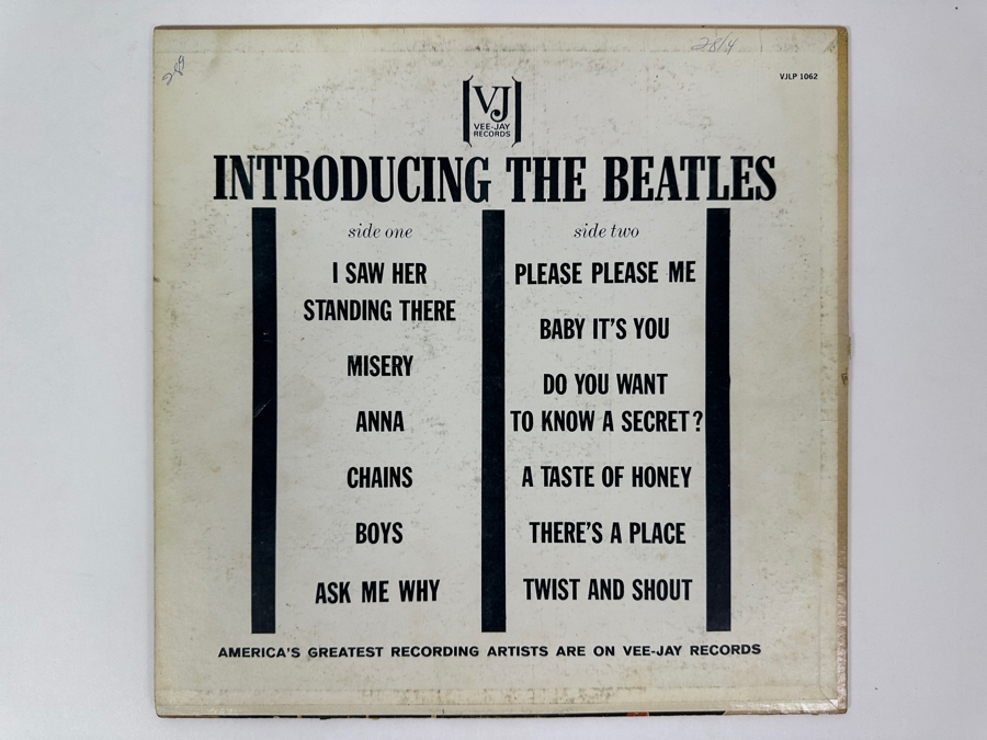 Just Added - The Beatles: Introducing The Beatles Vee-Jay Records Vinyl Record VJLP-1062 [Photo 2]