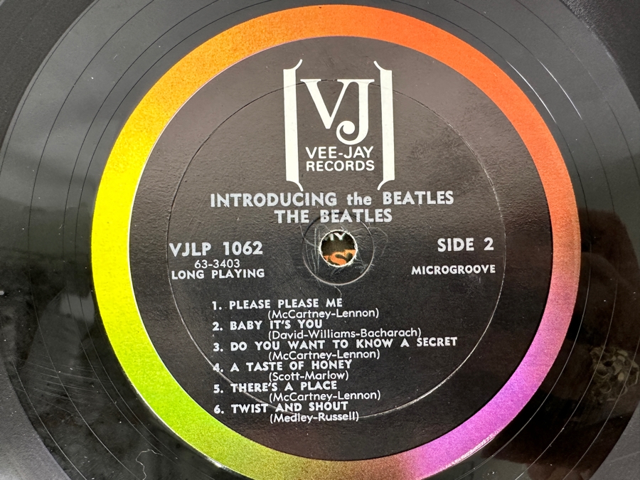Just Added - The Beatles: Introducing The Beatles Vee-Jay Records Vinyl Record VJLP-1062 [Photo 6]